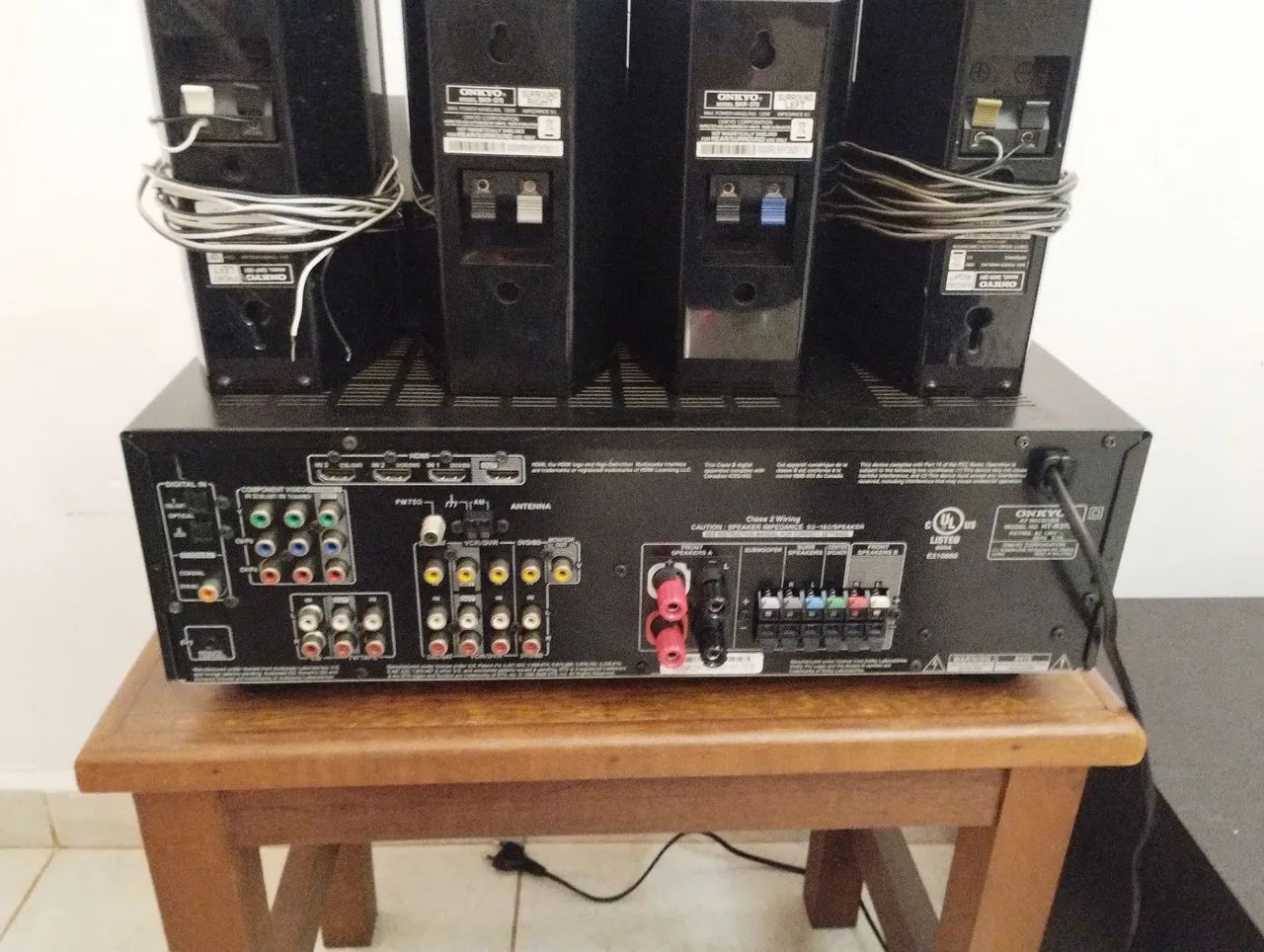 Receiver Onkyo HT-R370 C/ Caixas  - Foto 4