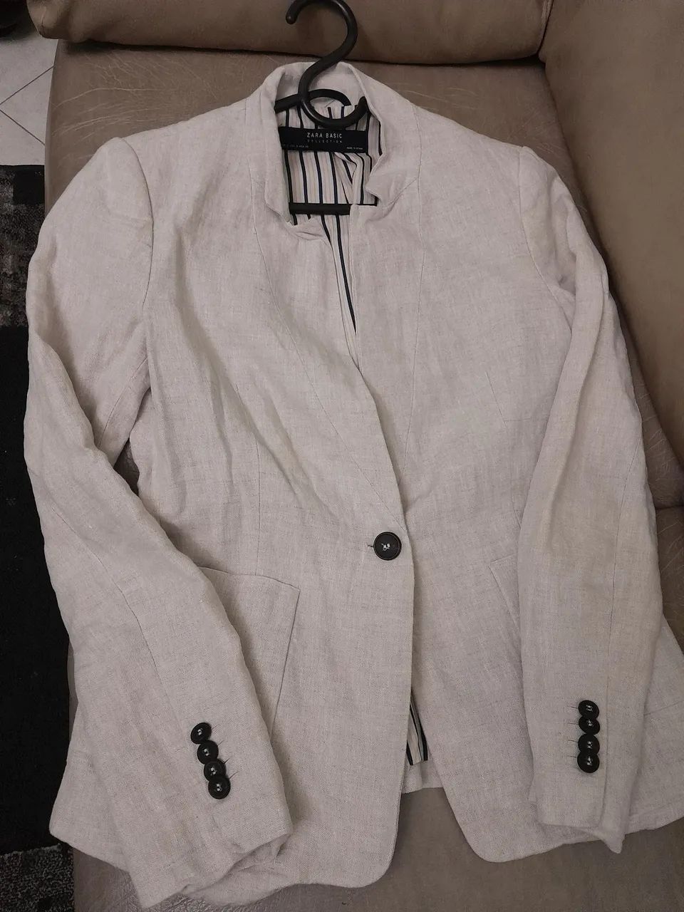 Blazer de linho Zara . - Foto 5