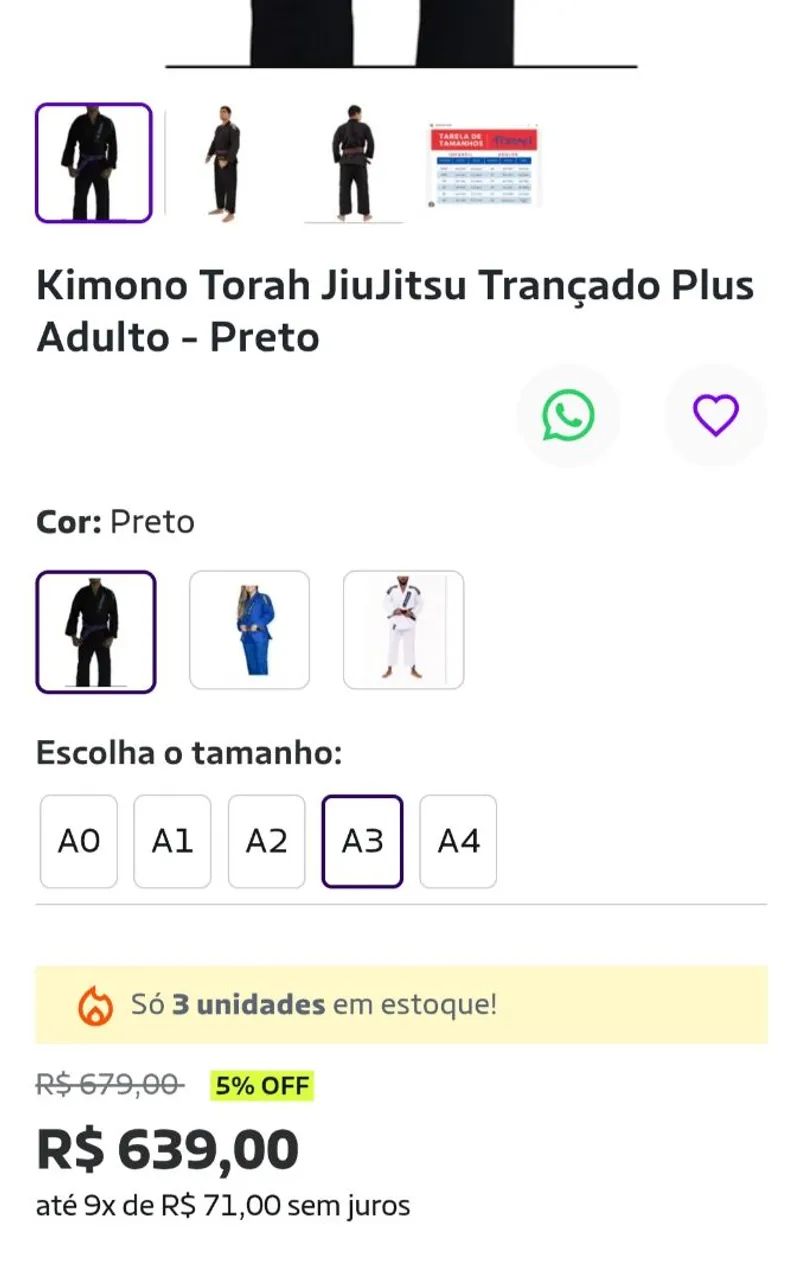 Kimono Torah original trançado A3 - Foto 5