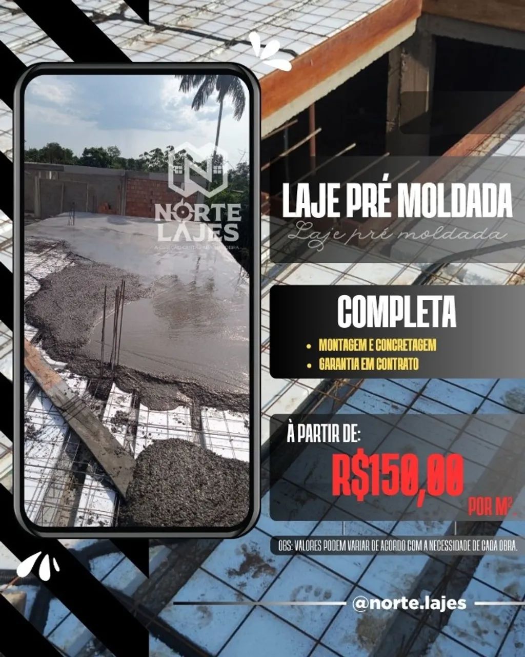ESTRUTURA E LAJE PRÉ MOLDADA (COMPLETA)