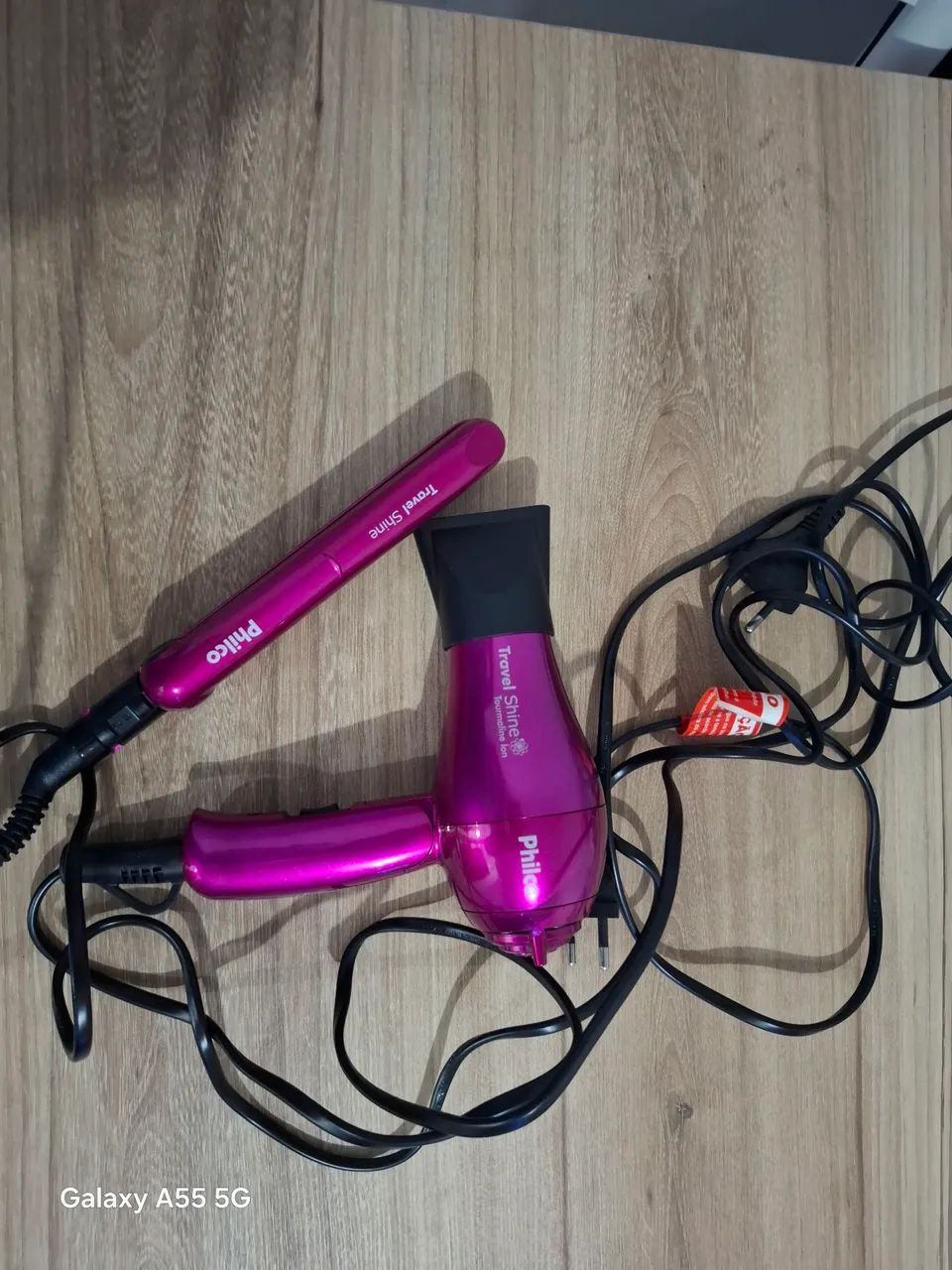 Prancha + secador mini