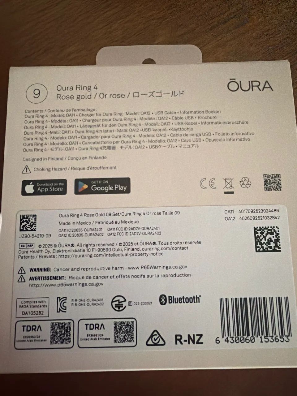 Oura Ring 4 novo na caixa (tamanho 9) - Foto 4