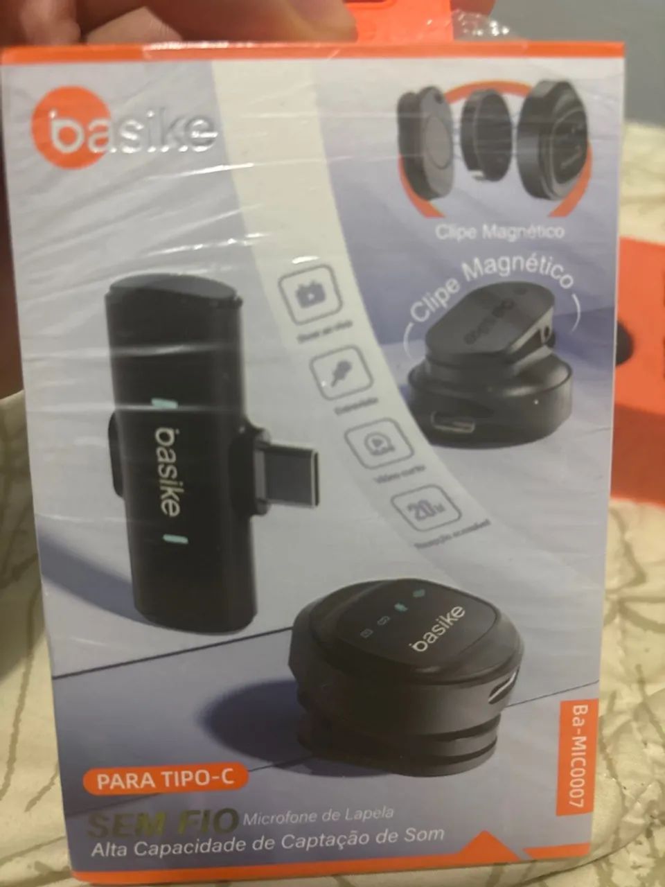 Microfone de lapela 