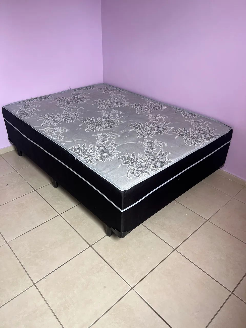 Cama box casal novas parcelo sem juros