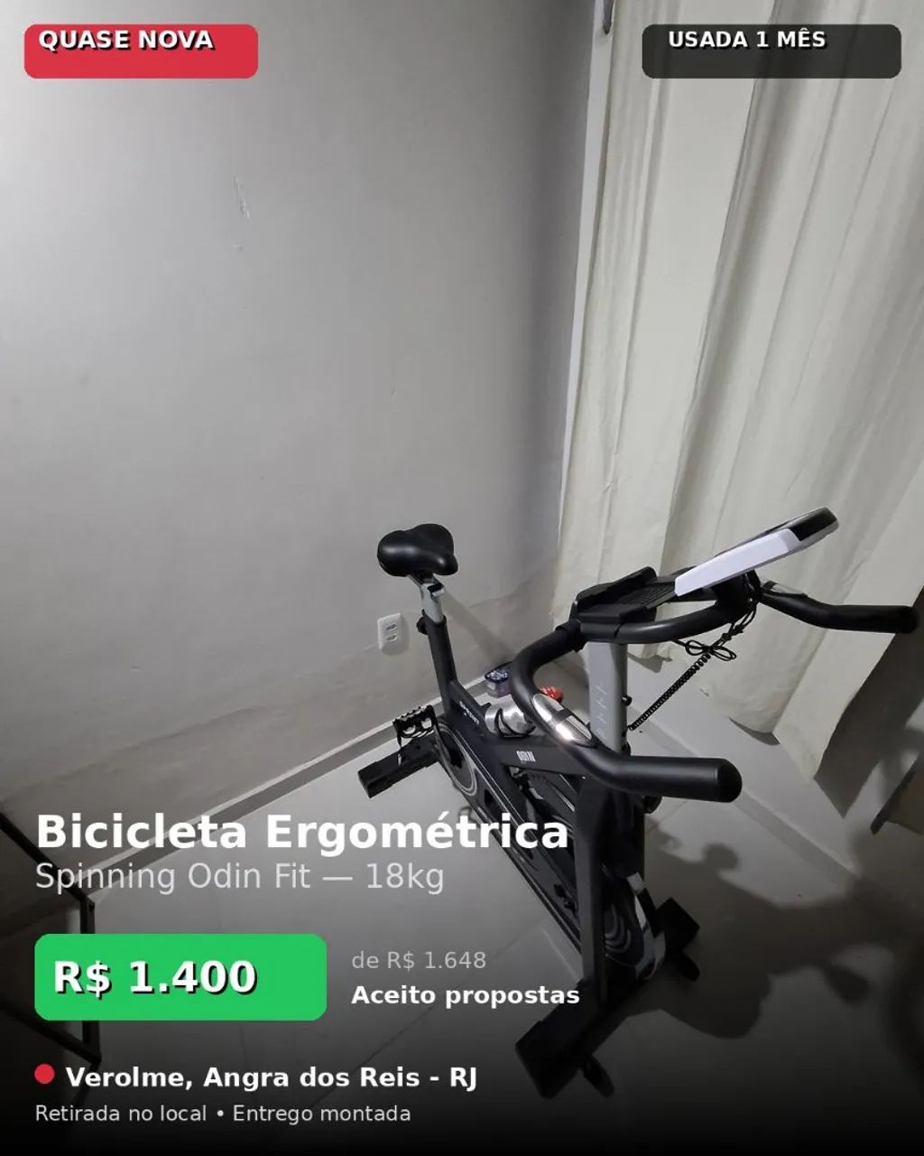 Bicicleta ergométrica Odin  - Foto 2