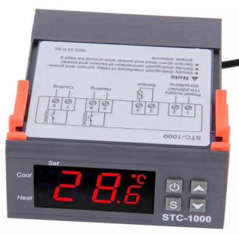 COD-AP16 Termostato Digital Stc-1000 Controlador De Temperatura 220V Automação - Foto 3