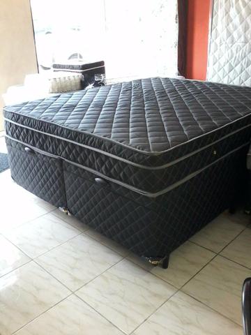 Cama Casal ou Queen size box e colchão