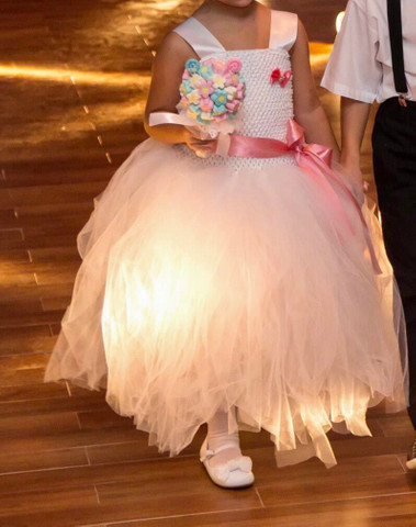 vestido de daminha olx