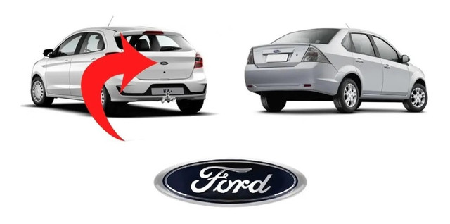 Emblema Porta Mala Ford Ka 2014 a 2018 New Fiesta 2010 a2013