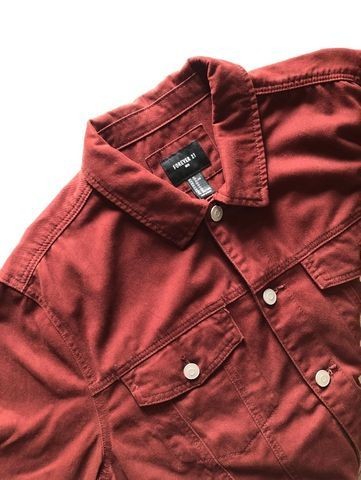 jaqueta jeans masculina forever 21