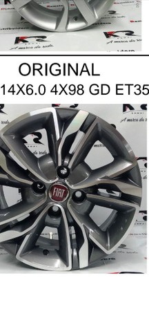 Rodas Novas aro 14 Linha Fiat(Em até 10x)