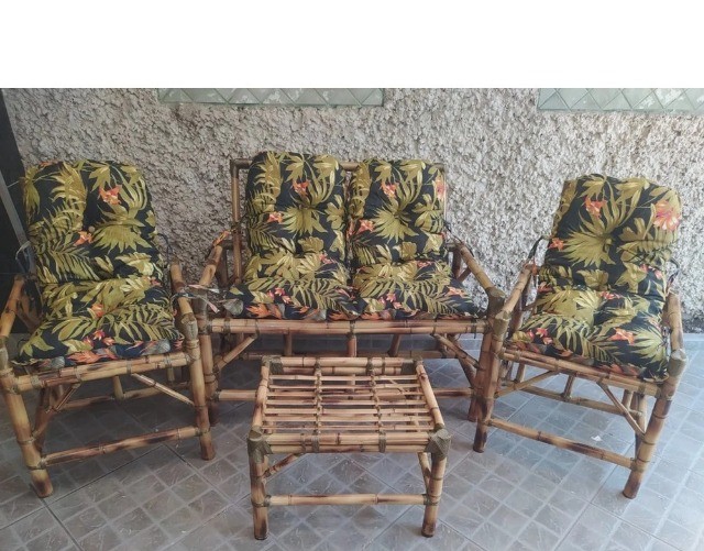 Poltronas Decorativa Bambu Brinde Mesa de Centro.Produtos Novos Diretos da Fábrica! - Foto 4