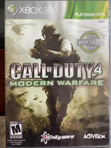 Jogo Call Of Duty 4 Modern Warfare - Xbox 360 Mídia Física