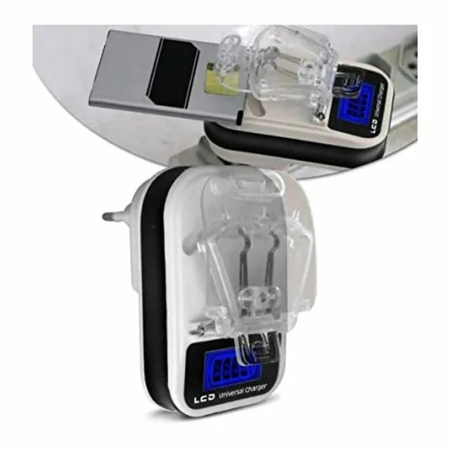 Carregador de Bateria Universal Celular Smartphone Saída Usb Visor Lcd Bivolt - Foto 2