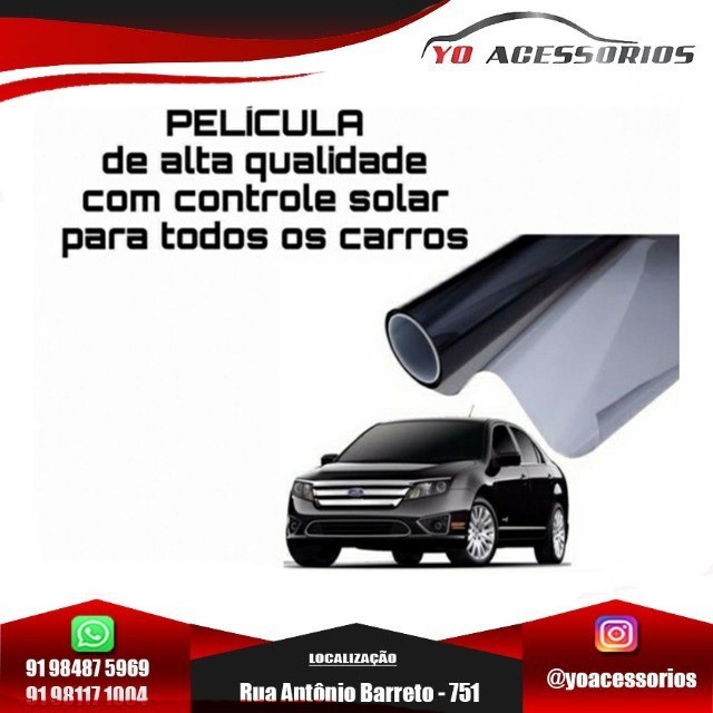 Película de Alta qualidade Com Controle Solar para todos os carros