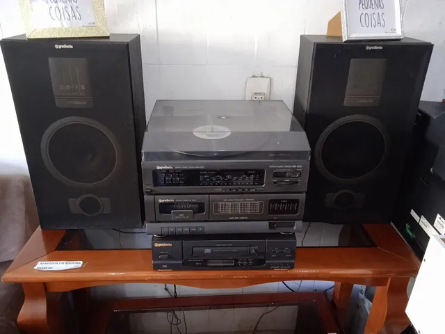 Aparelho de Som Gradiente, Toca Fitas, Rádio, Toca Discos, Equalizador 2  Caixas Acústicas a Retirar, Produto Vintage e Retro Gradiente Usado  92034812