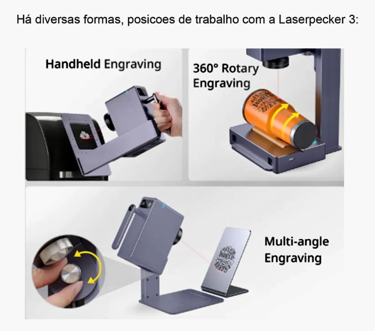 LaserPecker 3 + Cilindro giratório  - Foto 6