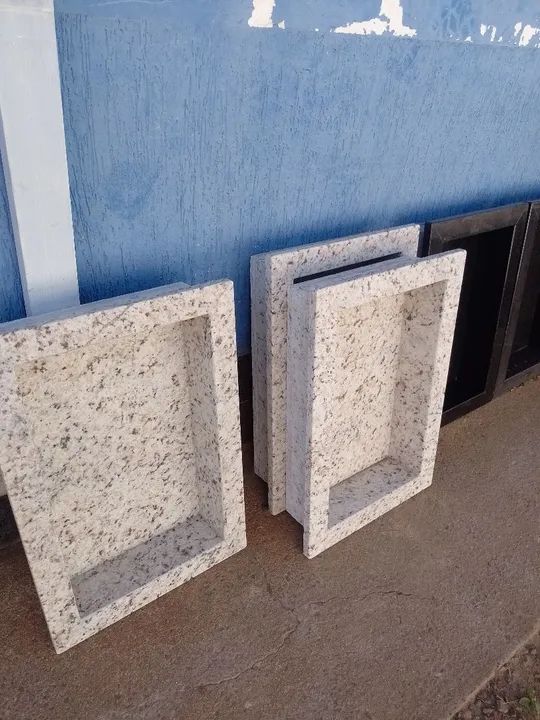 Nicho para banheiro em granito branco marfim  - Foto 4