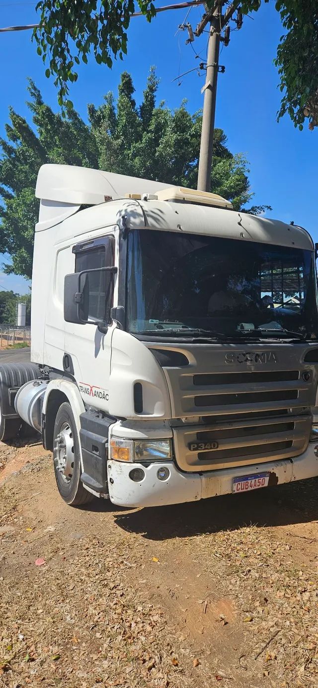 Scania p340 2010 ( motor e cambio zero )troconpor caminhão truck bau
