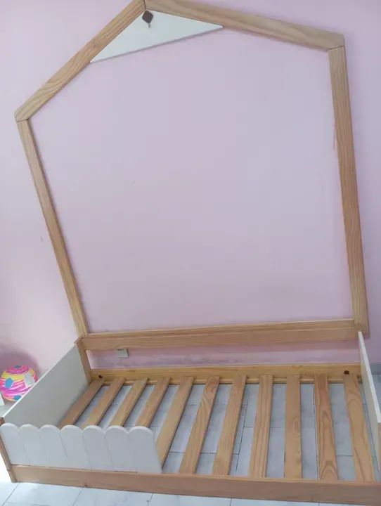 Cama infantil montessoriana com colchão - Foto 3