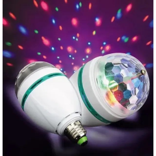 Lampada festa RGB Giratória - Foto 4