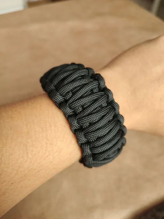 Bracelete de Paracord 550 Modelo King Cobra - Cores Customizáveis! Feito sob medida - Foto 3