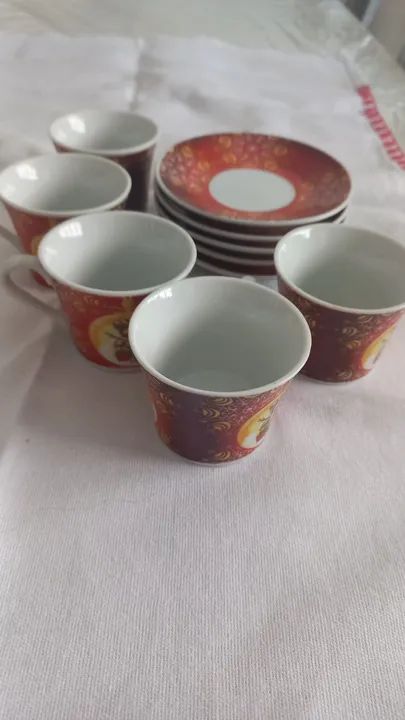 Jogo de xícara de chá, com pires e suporte  - Foto 3