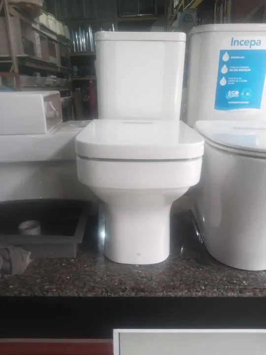 Vaso acoplado quadrado Roca modelo Dama - Foto 3