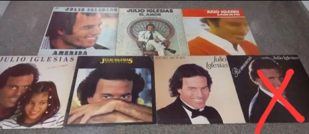 6 LP's vinil Julio Iglesias