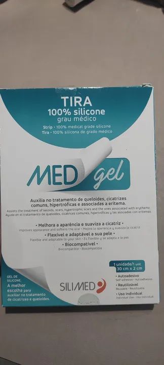 FITA DE SILICONE SILIMED MEDGEL COM 1 UNIDADE 