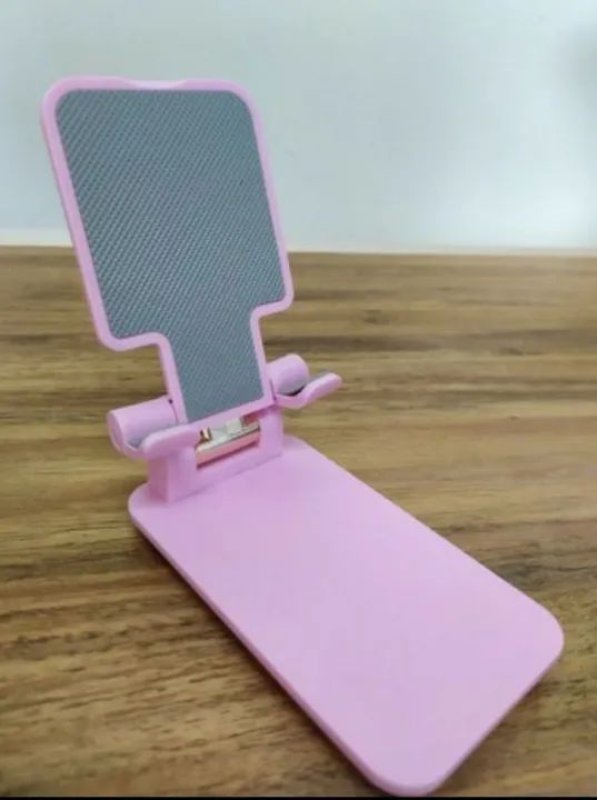 Suporte para Celular Dobrável - Rosa - Foto 2