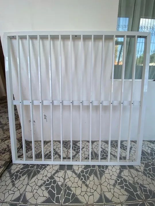 Grade de proteção em alumínio branco - Foto 3