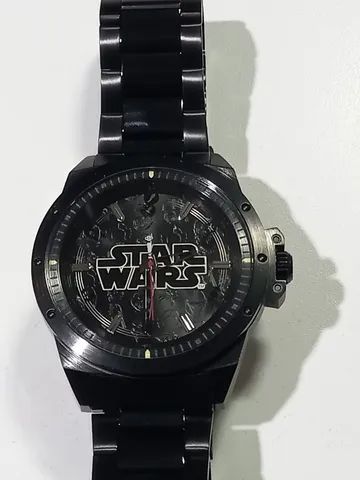 Relogio masculino analogico Star Wars  metal preto - Foto 5