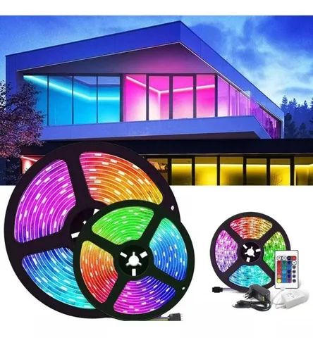 Fita Led 5 Metros Rgb Decorativa Com Controle-Entregas 9h as 22h - Foto 2