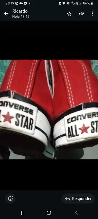 Tênis Converse All Star Vermelho - Foto 2