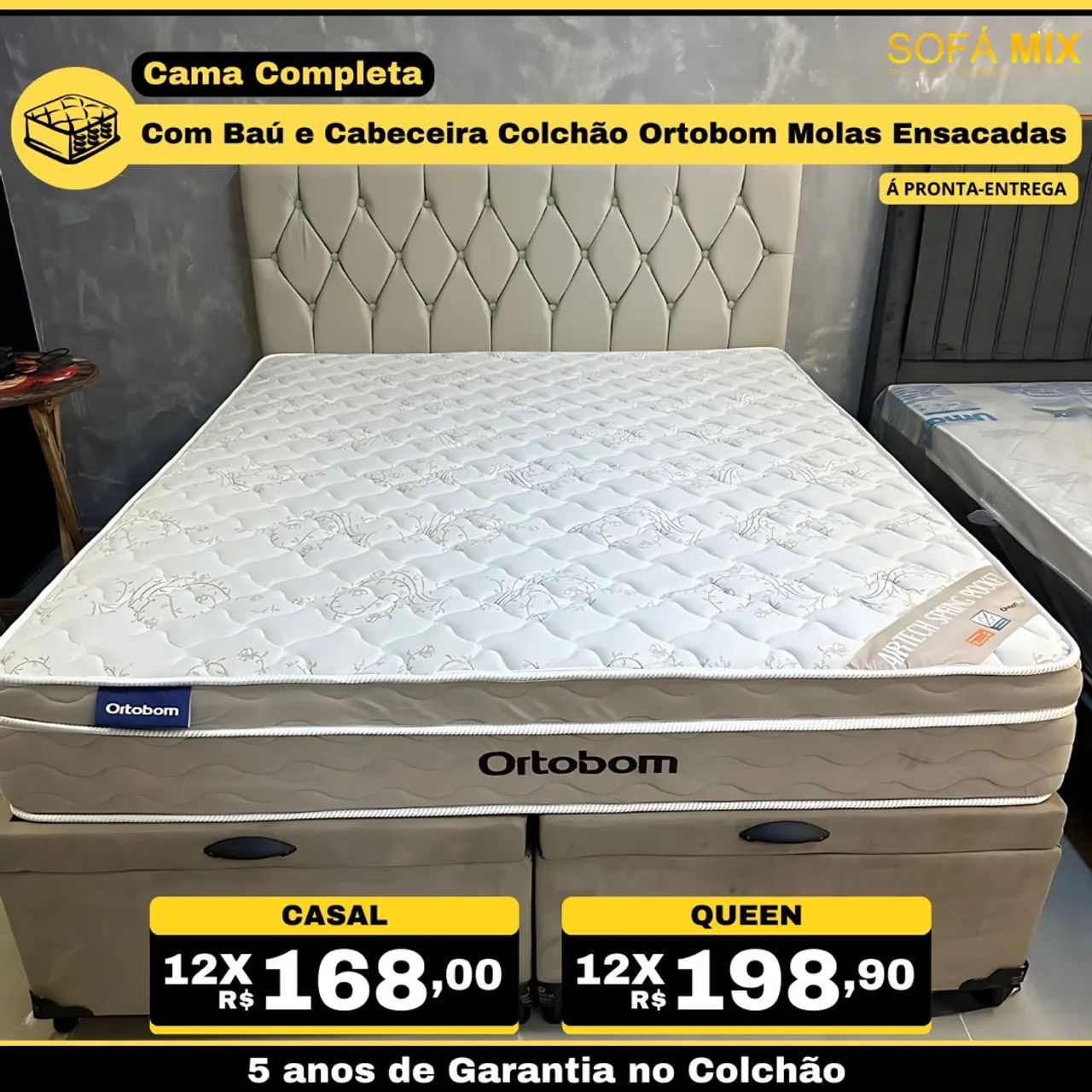 Cama casal molas Bonnel  - Foto 5