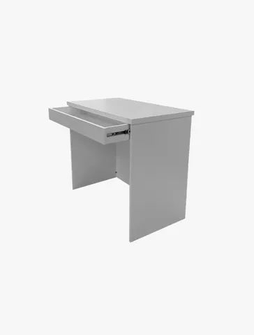 mesa de estudos reta branca com gaveta - Foto 2