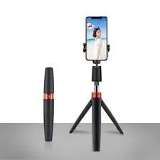 Tripé e bastão de selfie, 2 em 1 Suporte multifuncional - Foto 2