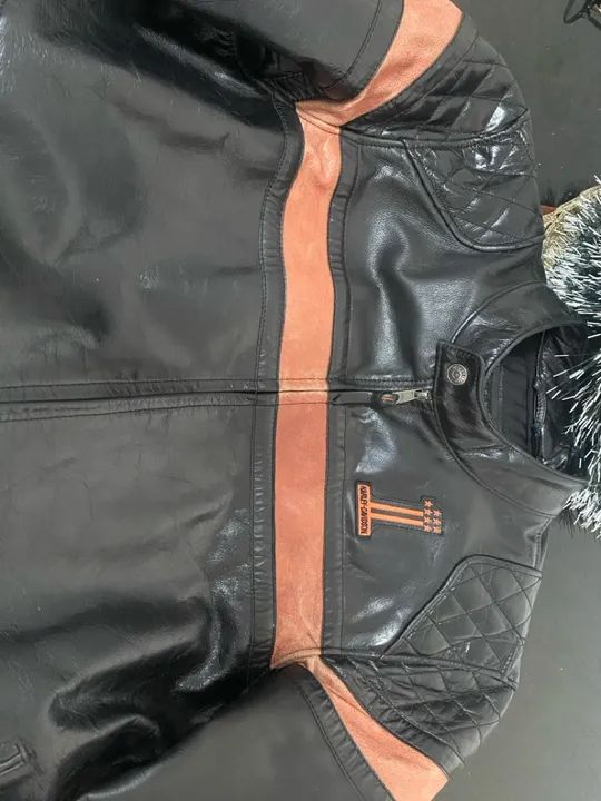 Jaqueta Harley Original GG Couro Búfalo  - Foto 4