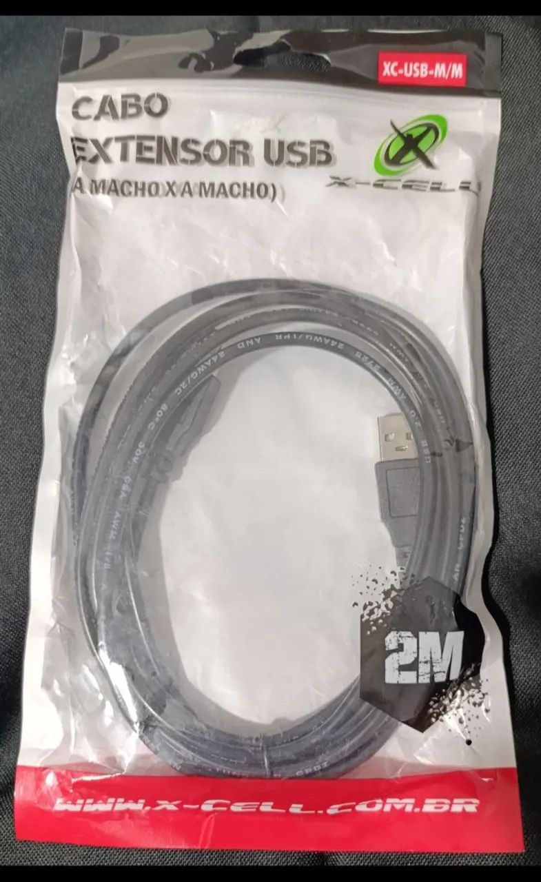 Cabo extensor USB para USB 2M - Foto 4