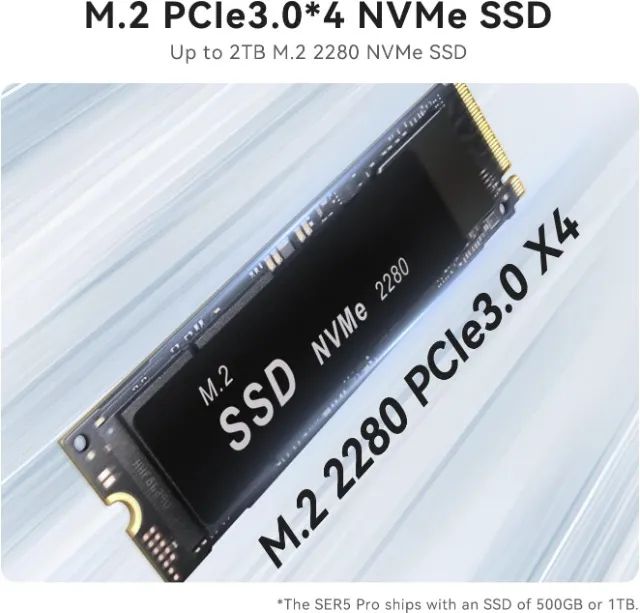 Mini PC Beelink Ser5 Pro Ryzen7 5800h - Foto 3