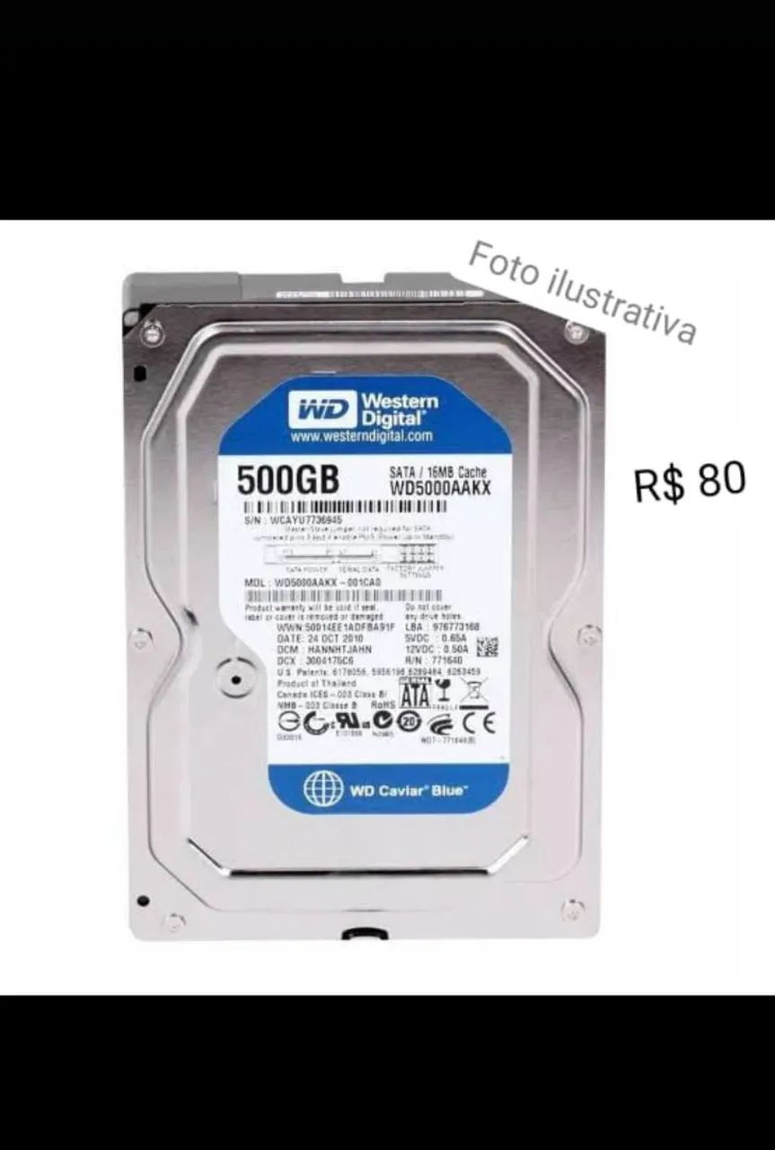 HD 500GB WD Caviar Blue SATA