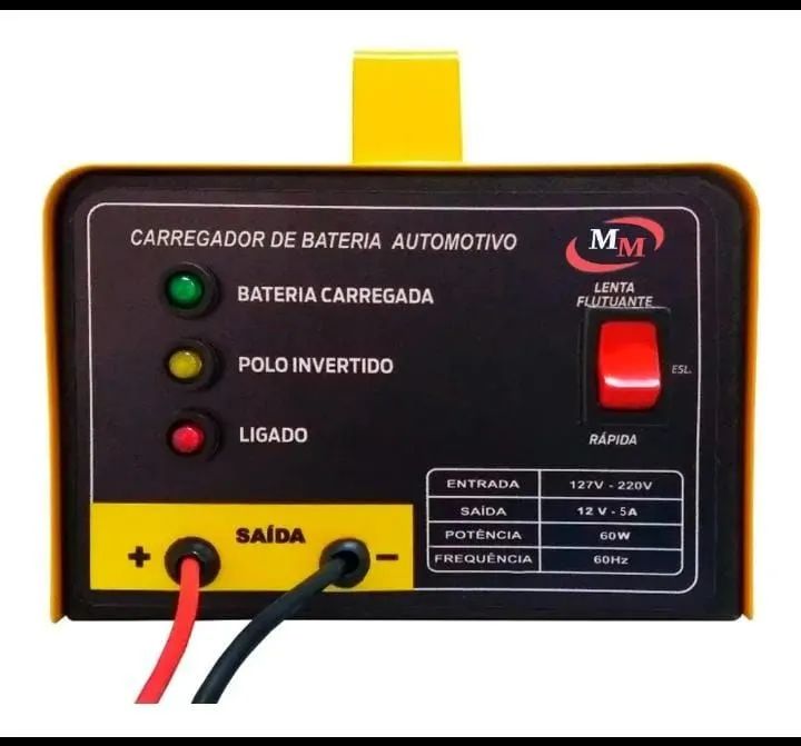 Carregador de bateria automotivo 12v 5ah - Foto 2