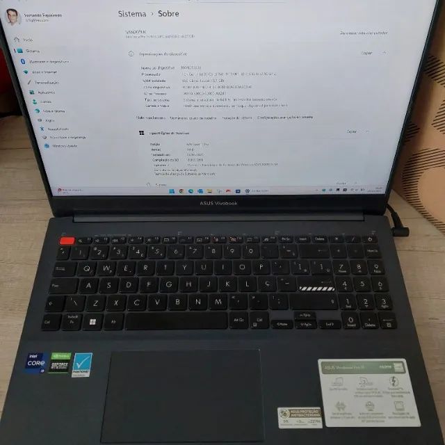 Notebook Gamer Asus Vivobook Pro 15 I9 16gb 512 Ssd Rtx 3050 - Foto 2