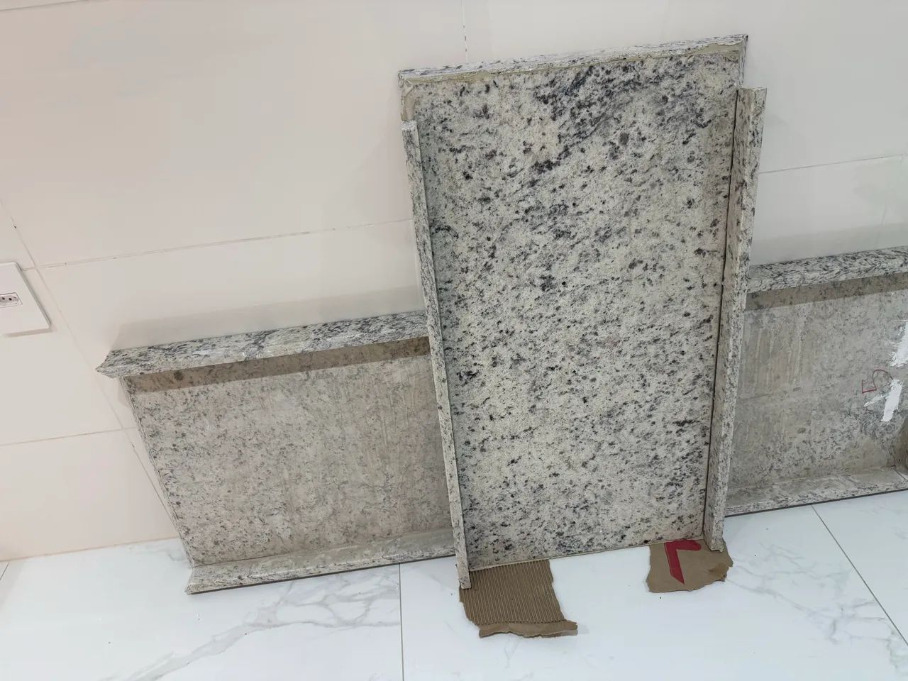 Bancada Granito branco Dallas - balcão NOVO - Foto 3