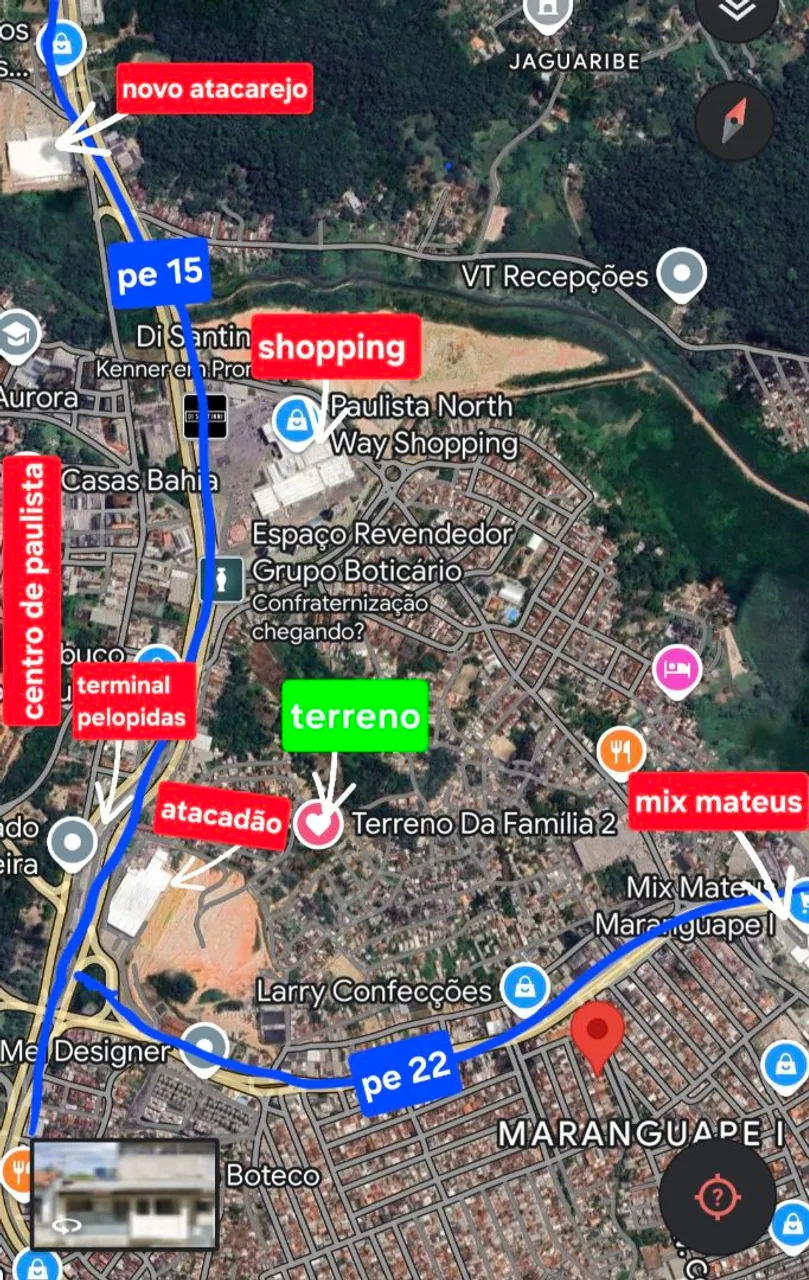 Terreno próximo ao centro de paulista