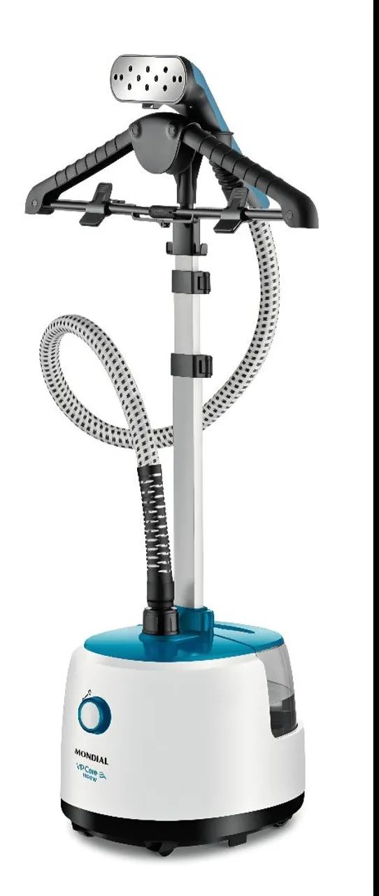 Steamer Passadeira a Vapor Vip Care, Mondial, Branco/Azul, 1800W