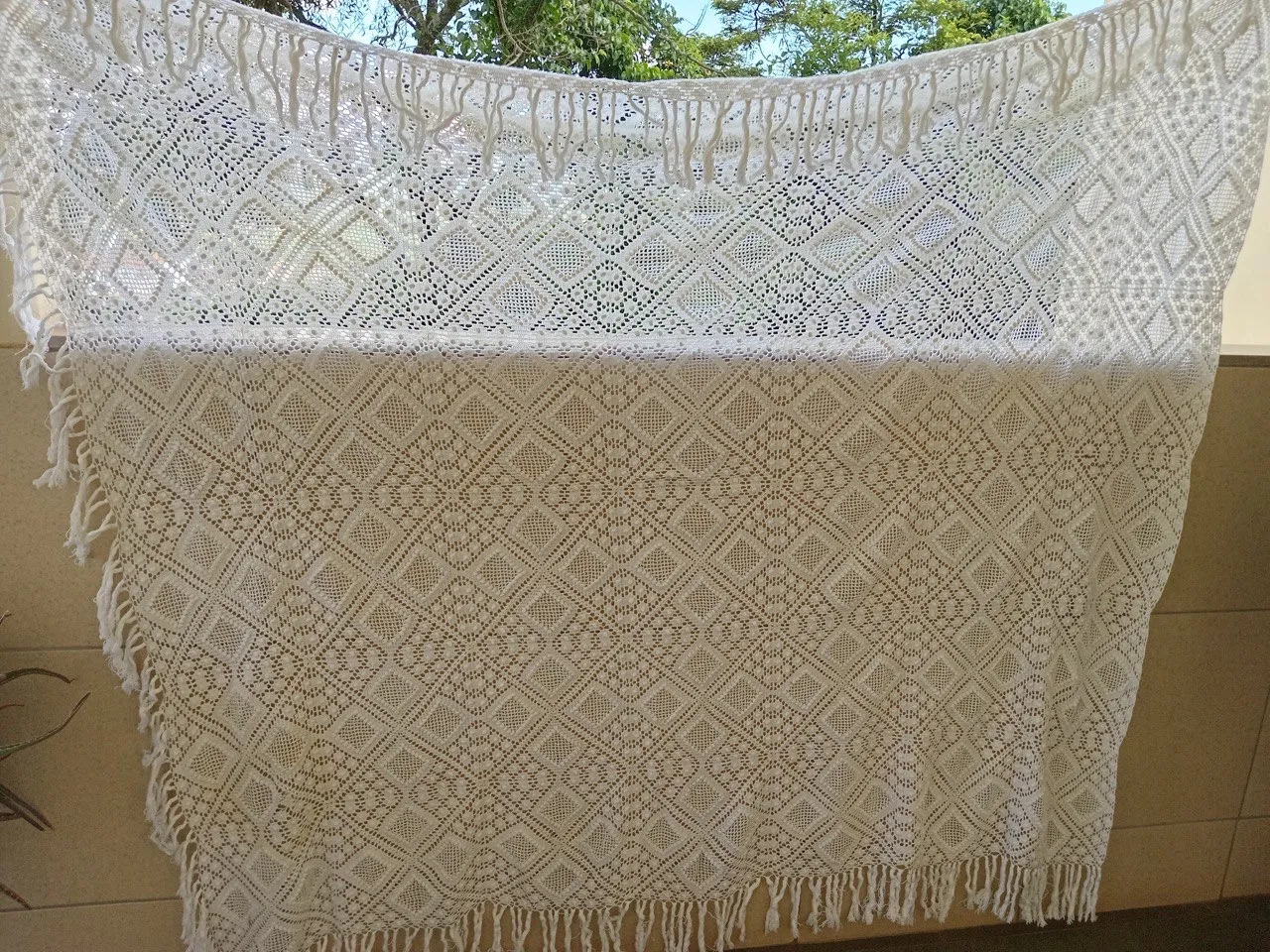 Jogo de Cama em Crochê - Detalhes Finos - Feito à mão