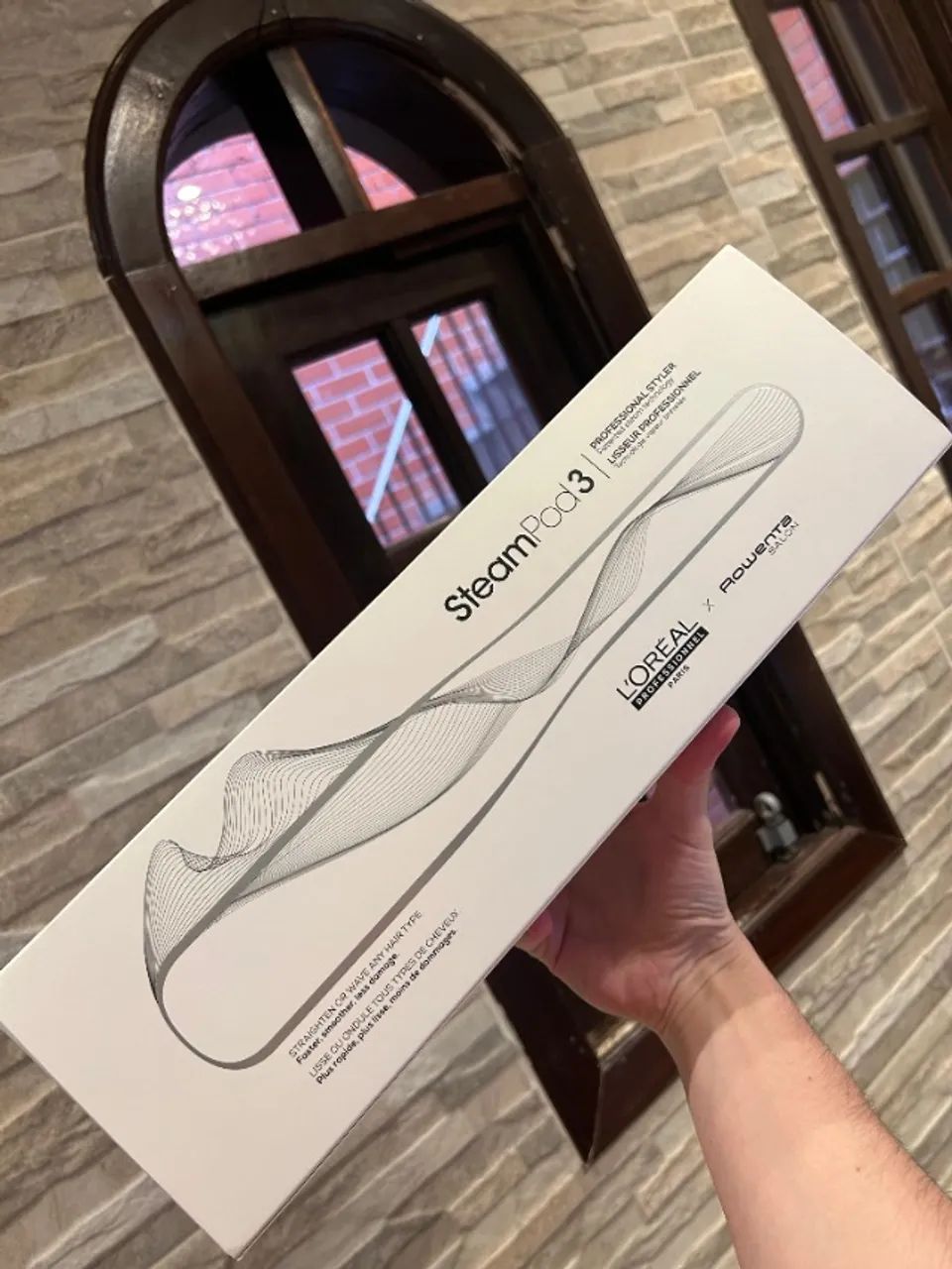 Prancha Chapinha Modeladora A Vapor Steampod 3.0 L'oréal X Rowenta Branco liso ou ondas
