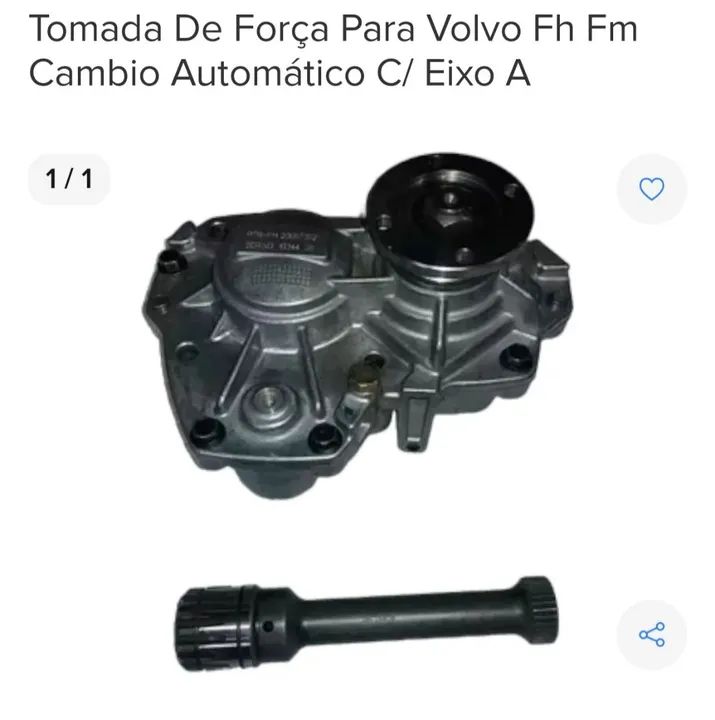 Tomadas de Força para Volvo FH FM Automático C/ Eixo A